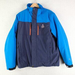Gerry Jacket Mens Medium Blue Winter Insulated Hiking Colorful Outdoor
